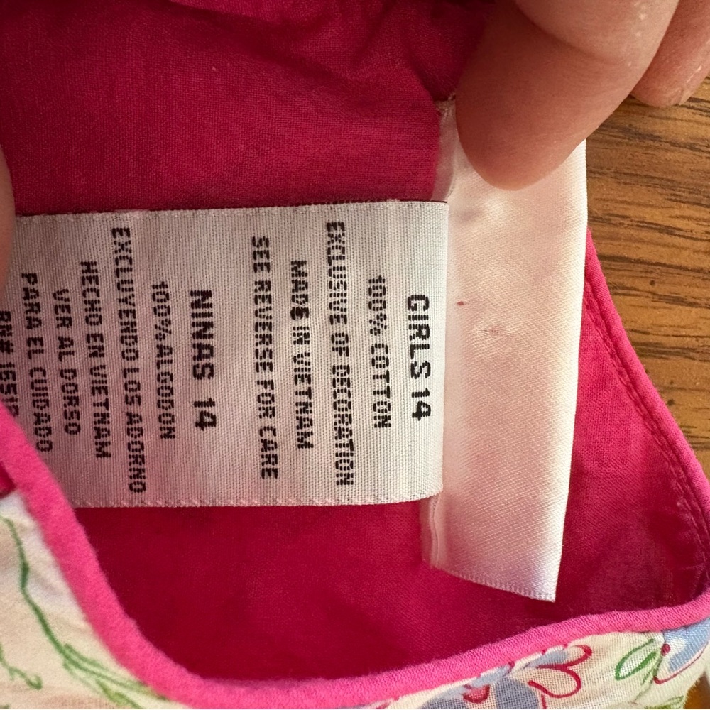 VTG Emily West Girl's Sz 14 Floral Prairie Midi Dress 70s Style Belted EUC Lined - Picture 4 of 12